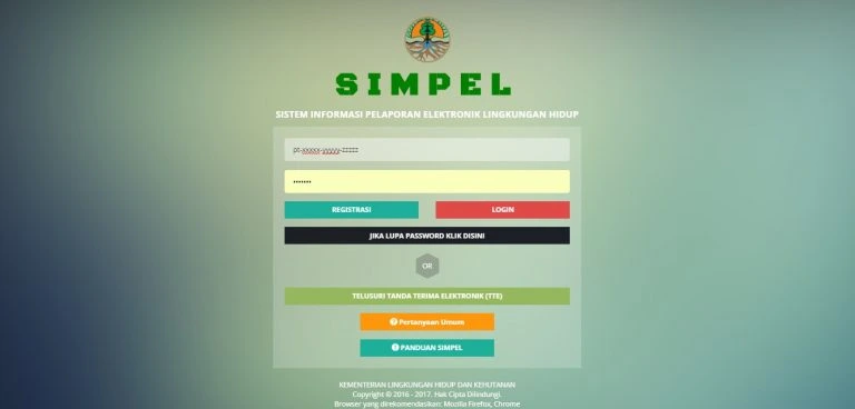 Tampilan SIMPEL